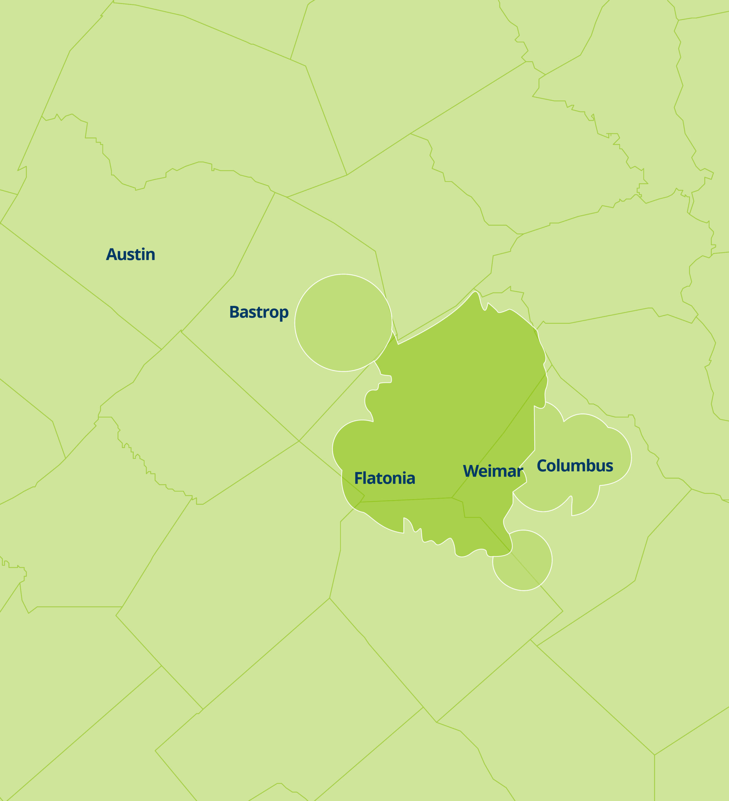 Colorado Valley Service Map